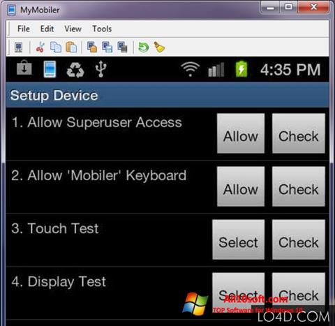 Képernyőkép MyMobiler Windows 10