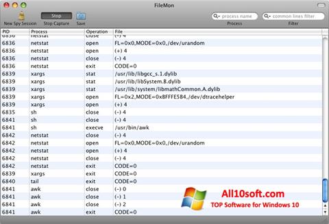 Képernyőkép FileMon Windows 10