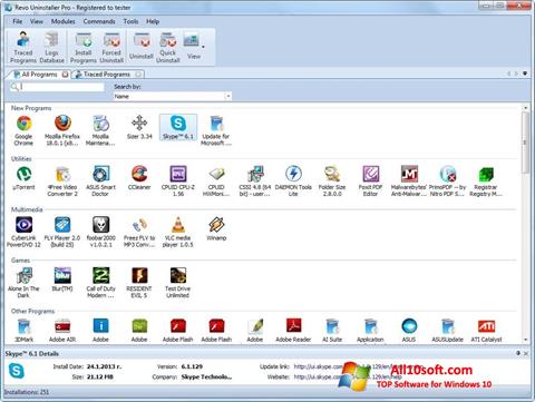 Képernyőkép Revo Uninstaller Windows 10