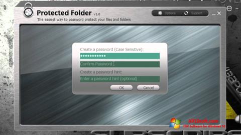 Képernyőkép Protected Folder Windows 10