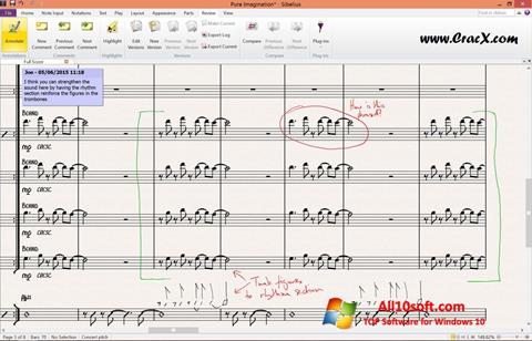 Képernyőkép Sibelius Windows 10