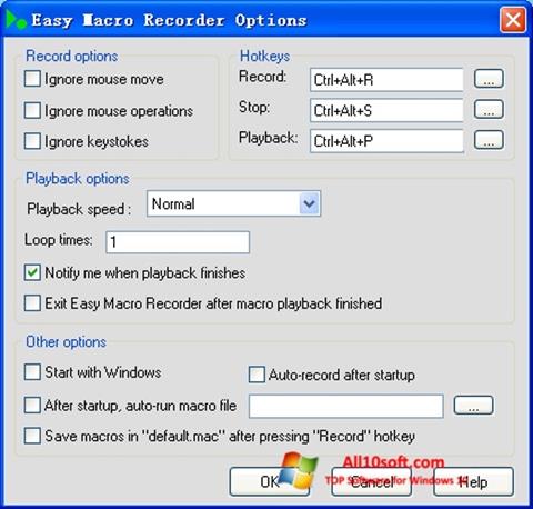 Képernyőkép Easy Macro Recorder Windows 10