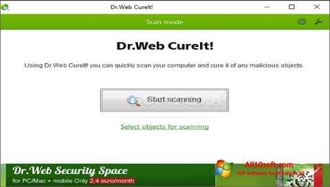 Képernyőkép Dr.Web CureIt Windows 10