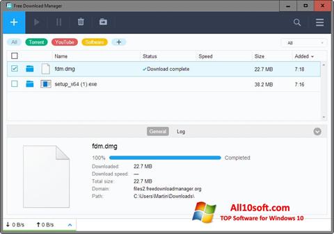 Képernyőkép Free Download Manager Windows 10