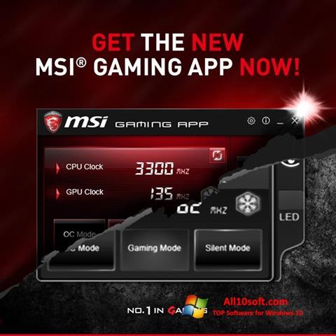 Képernyőkép MSI Gaming App Windows 10