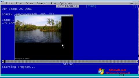 Képernyőkép QBasic Windows 10