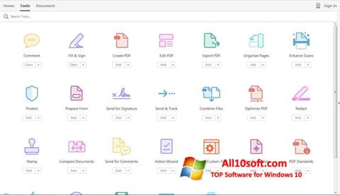 Képernyőkép Adobe Acrobat Pro Windows 10