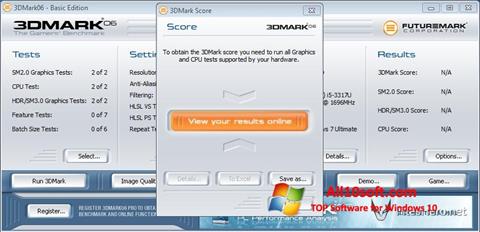 Képernyőkép 3DMark06 Windows 10