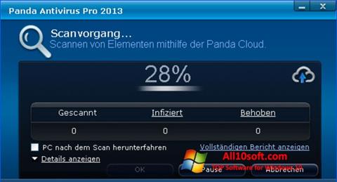 Képernyőkép Panda Antivirus Pro Windows 10