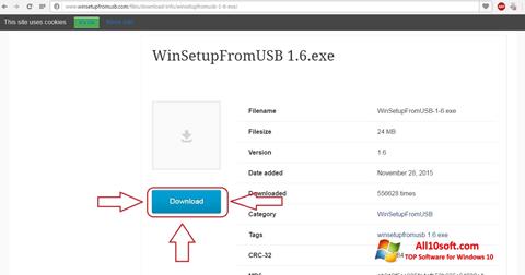Képernyőkép WinSetupFromUSB Windows 10