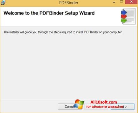 Képernyőkép PDFBinder Windows 10