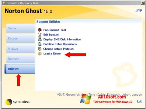 Képernyőkép Norton Ghost Windows 10