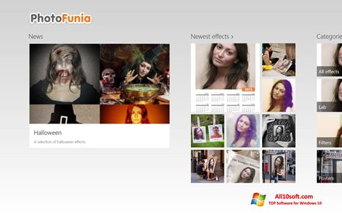 Képernyőkép PhotoFunia Windows 10