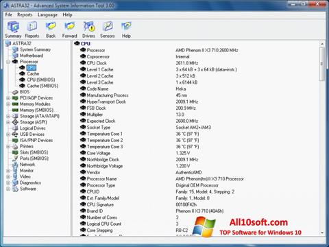 Képernyőkép ASTRA32 Windows 10