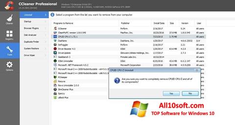 Képernyőkép CCleaner Professional Plus Windows 10