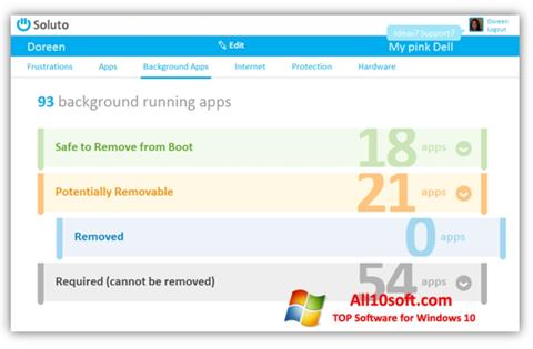 Képernyőkép Soluto Windows 10