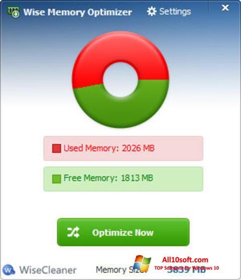 Képernyőkép Wise Memory Optimizer Windows 10