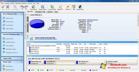 Képernyőkép Paragon Hard Disk Manager Windows 10