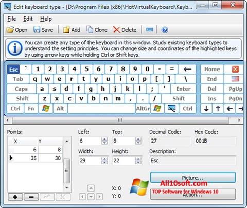 Képernyőkép Virtual Keyboard Windows 10
