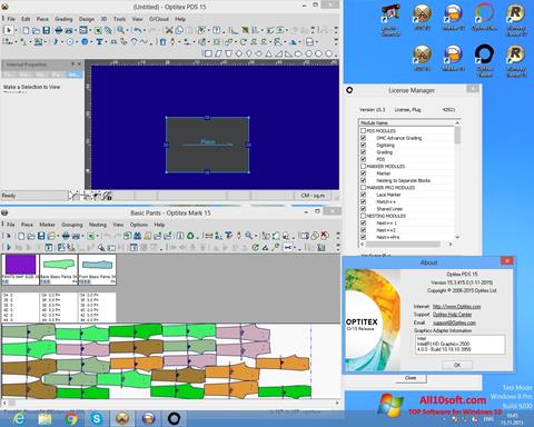 Képernyőkép OptiTex Windows 10
