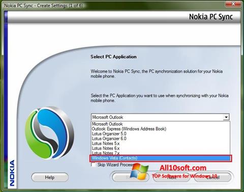 Képernyőkép Nokia PC Suite Windows 10