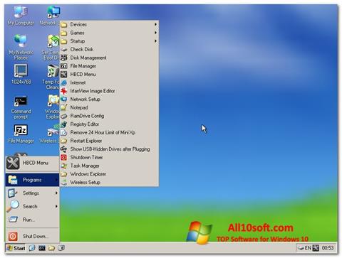 Képernyőkép Hirens Boot CD Windows 10