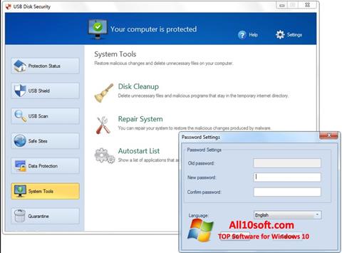 Képernyőkép USB Disk Security Windows 10