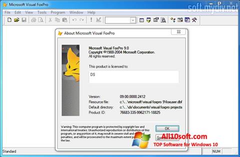 Képernyőkép Microsoft Visual FoxPro Windows 10