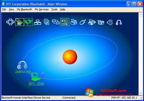 Képernyőkép BlueSoleil Windows 10
