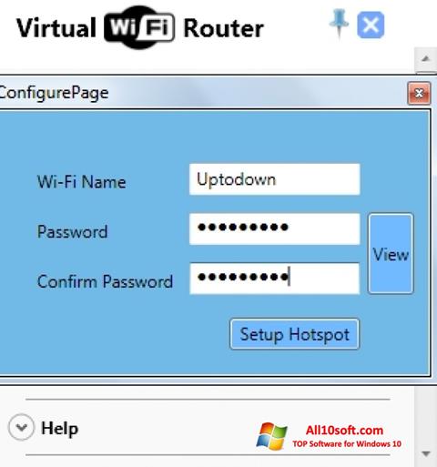 Képernyőkép Virtual WiFi Router Windows 10