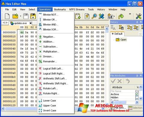Képernyőkép Hex Editor Neo Windows 10