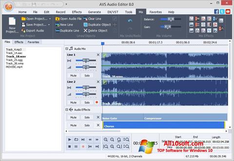 Képernyőkép AVS Audio Editor Windows 10
