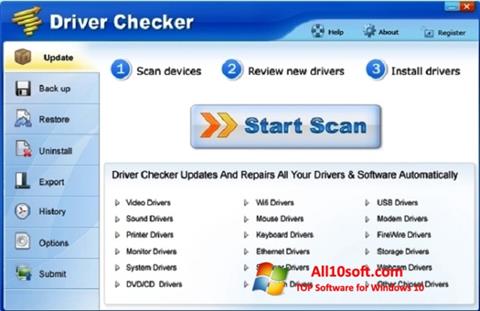 Képernyőkép Driver Checker Windows 10