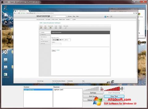 Képernyőkép Open Broadcaster Software Windows 10