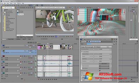 Képernyőkép Sony Vegas Pro Windows 10