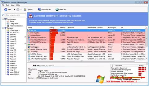 Képernyőkép Security Task Manager Windows 10
