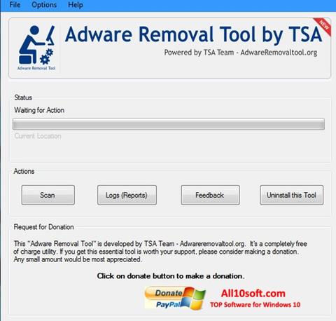 Képernyőkép Adware Removal Tool Windows 10