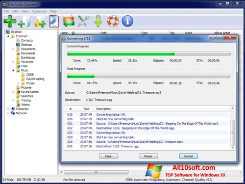 Képernyőkép Free Audio Converter Windows 10
