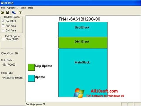 Képernyőkép WinFlash Windows 10