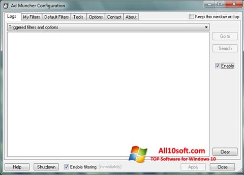 Képernyőkép Ad Muncher Windows 10