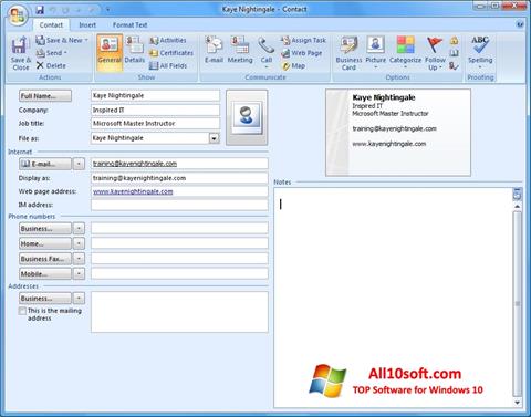 Képernyőkép Microsoft Outlook Windows 10