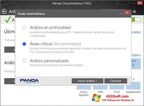 Képernyőkép Panda Cloud Windows 10
