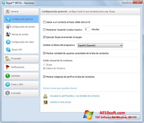 Képernyőkép Skype Beta Windows 10