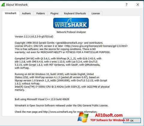 Képernyőkép Wireshark Windows 10