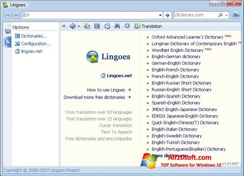 Képernyőkép Lingoes Windows 10