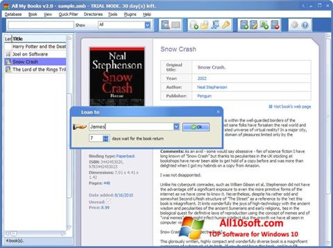 Képernyőkép All My Books Windows 10