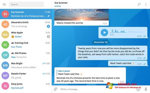 Képernyőkép Telegram Desktop Windows 10