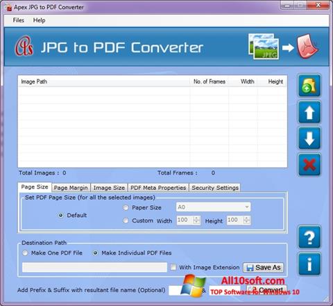 Képernyőkép JPG to PDF Converter Windows 10