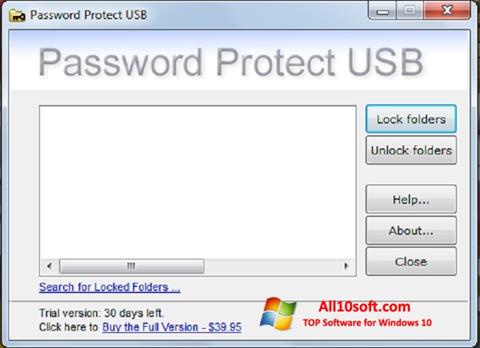Képernyőkép Password Protect USB Windows 10