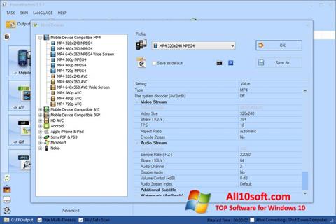 Képernyőkép Format Factory Windows 10